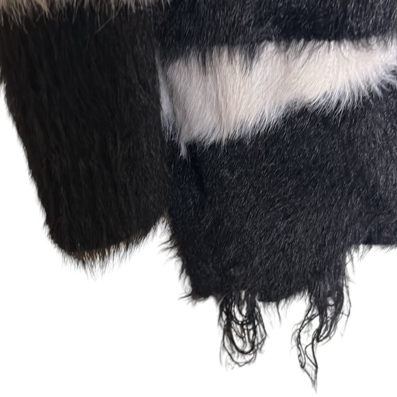 Wes1 Gothic,frayed,destroyed,fuzzy,grunge,bold,striped,sweater M,colorblock.EC - Picture 11 of 14